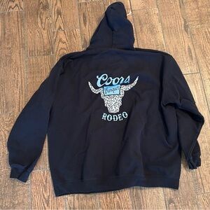 Coors Banquet Rodeo Black Hoodie
